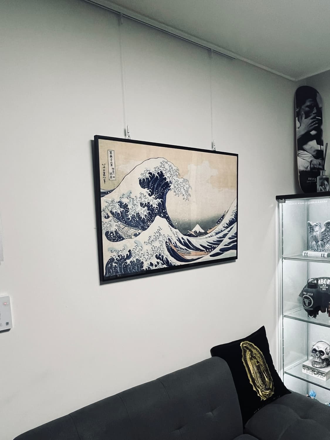 호쿠사이 ‘가나가와의 큰 파도’ 대형 액자 (85×60cm) 상품이미지2