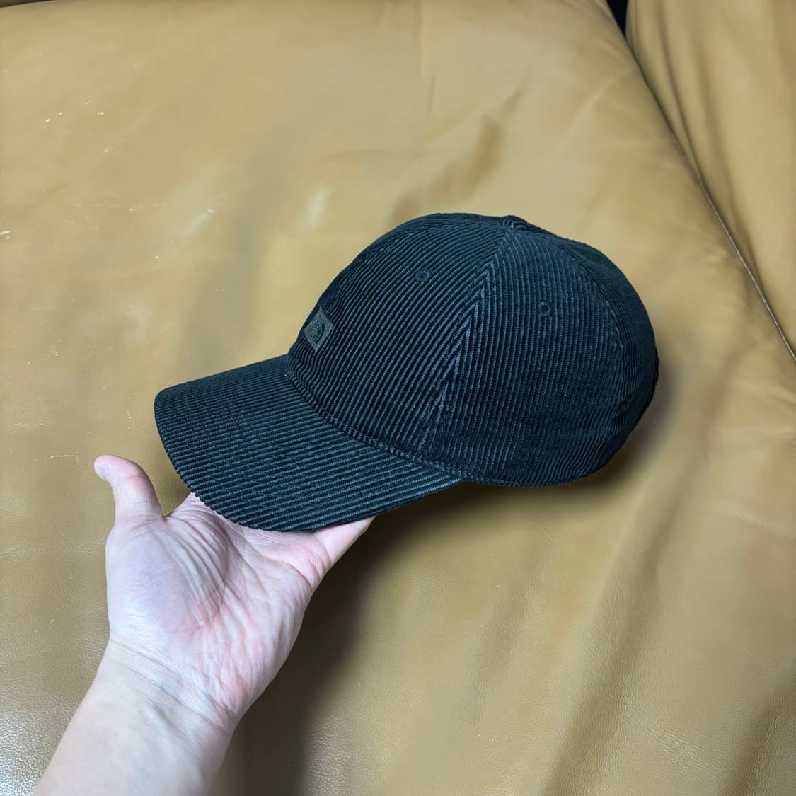 나나미카 노스페이스 퍼플라벨 6패널 볼캡 모자 코듀로이 블랙 상품이미지4