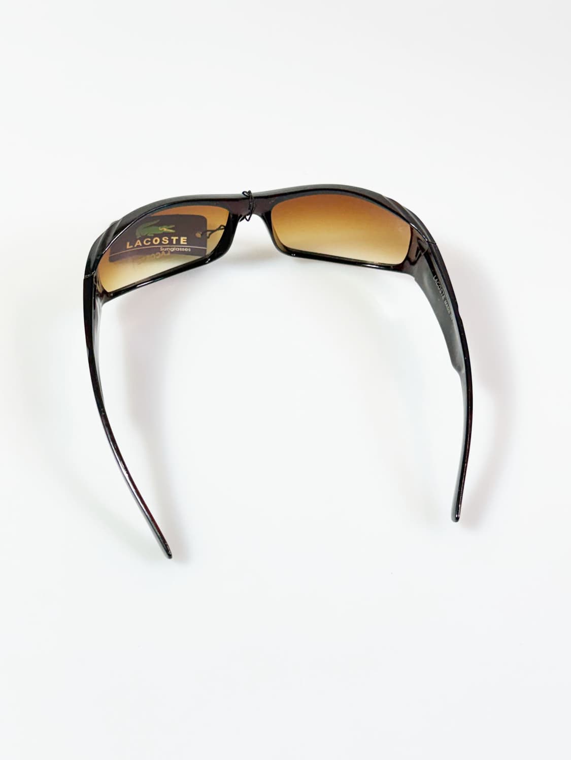 90s LACOSTE 스퀘어 랩어라운드 빈티지 틴트 선글라스 상품이미지5