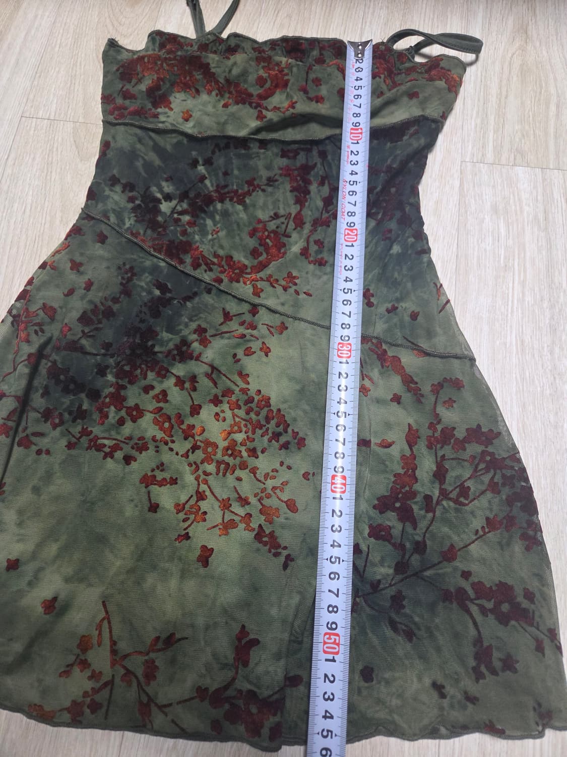 레트로 캐미 원피스 튜닉 꽃무늬 상품이미지3