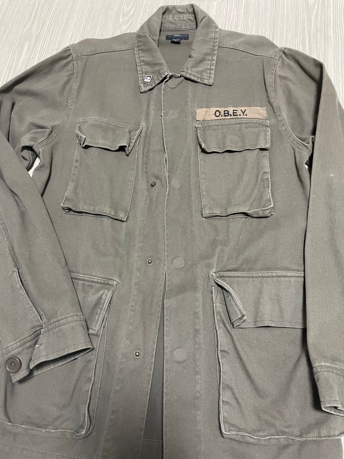 오베이 빈티지 셔츠 자켓 s판매  상품이미지2