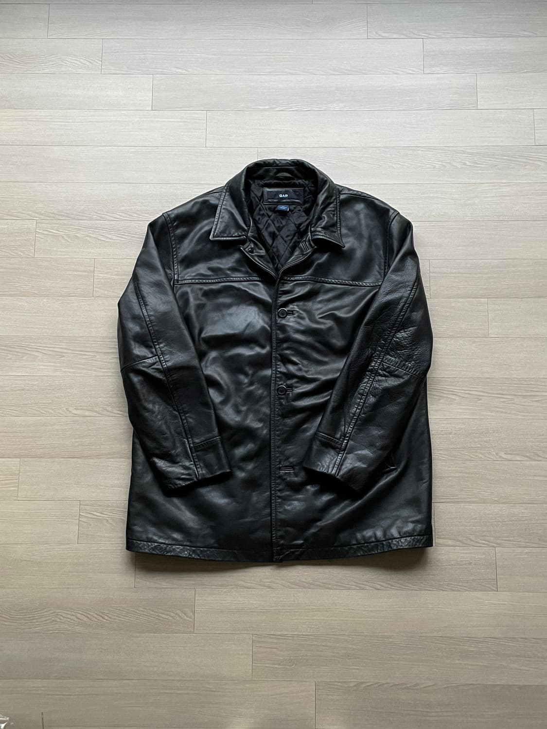 90s 올드갭 레더 카코트 gap carcoat 상품이미지1