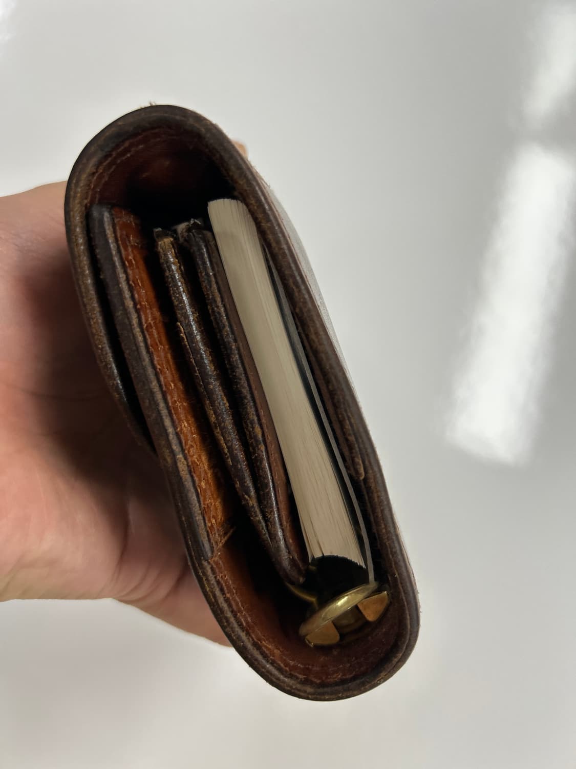 GOROS 올드고로스 새들레더 더블콘초 다이어리 상품이미지3