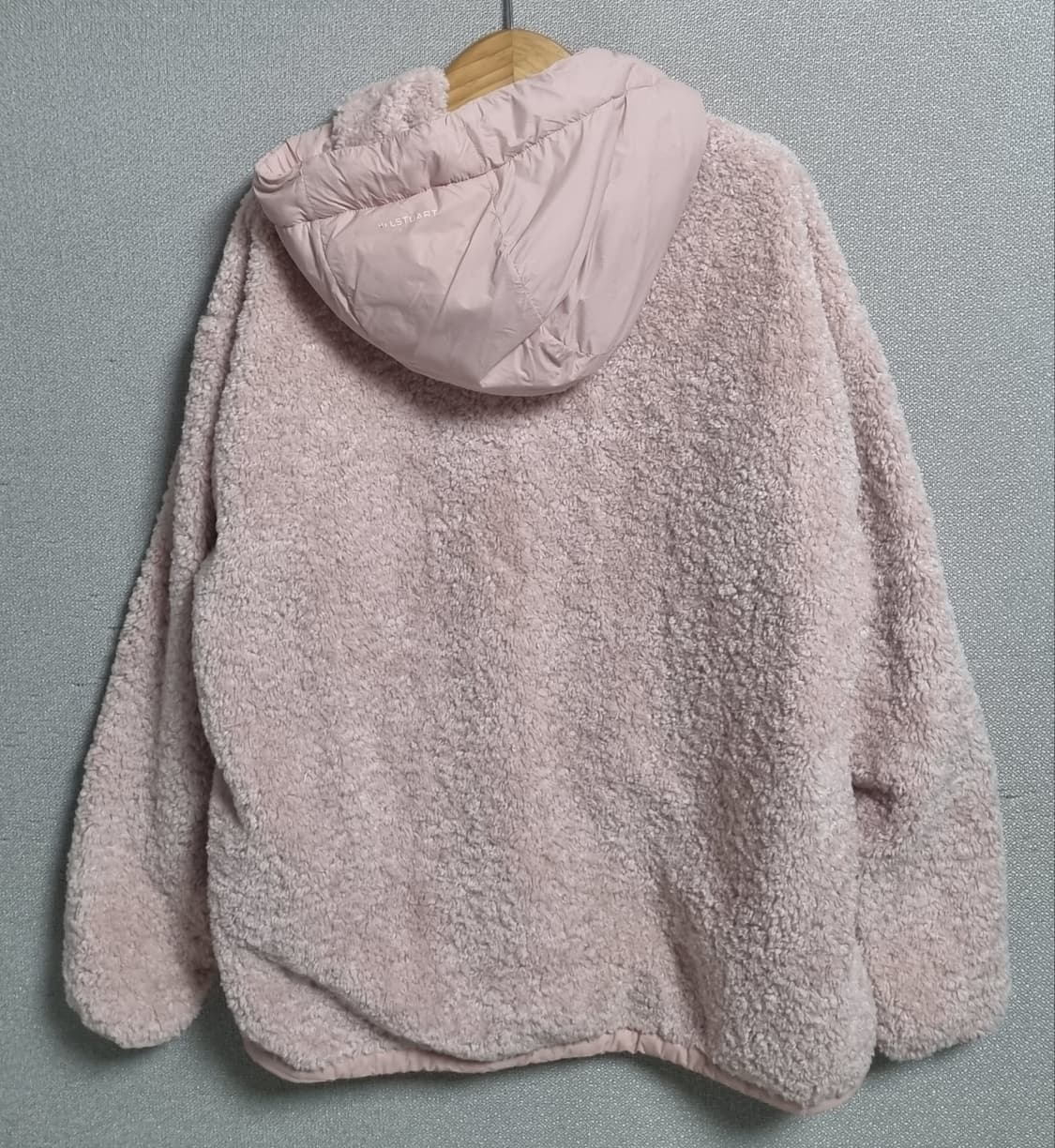 M (66) 질스튜어트 라이트핑크 플리스 후리스 후드집업 상품이미지2