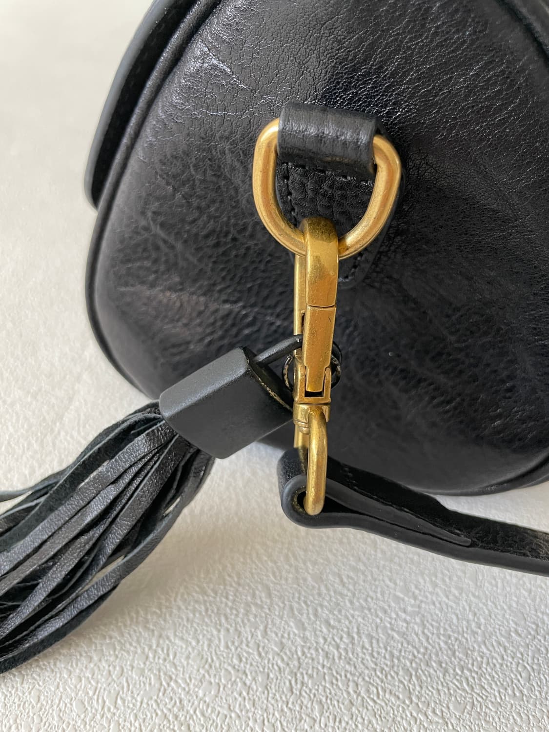 Pre owned 레더 숄더백 상품이미지6