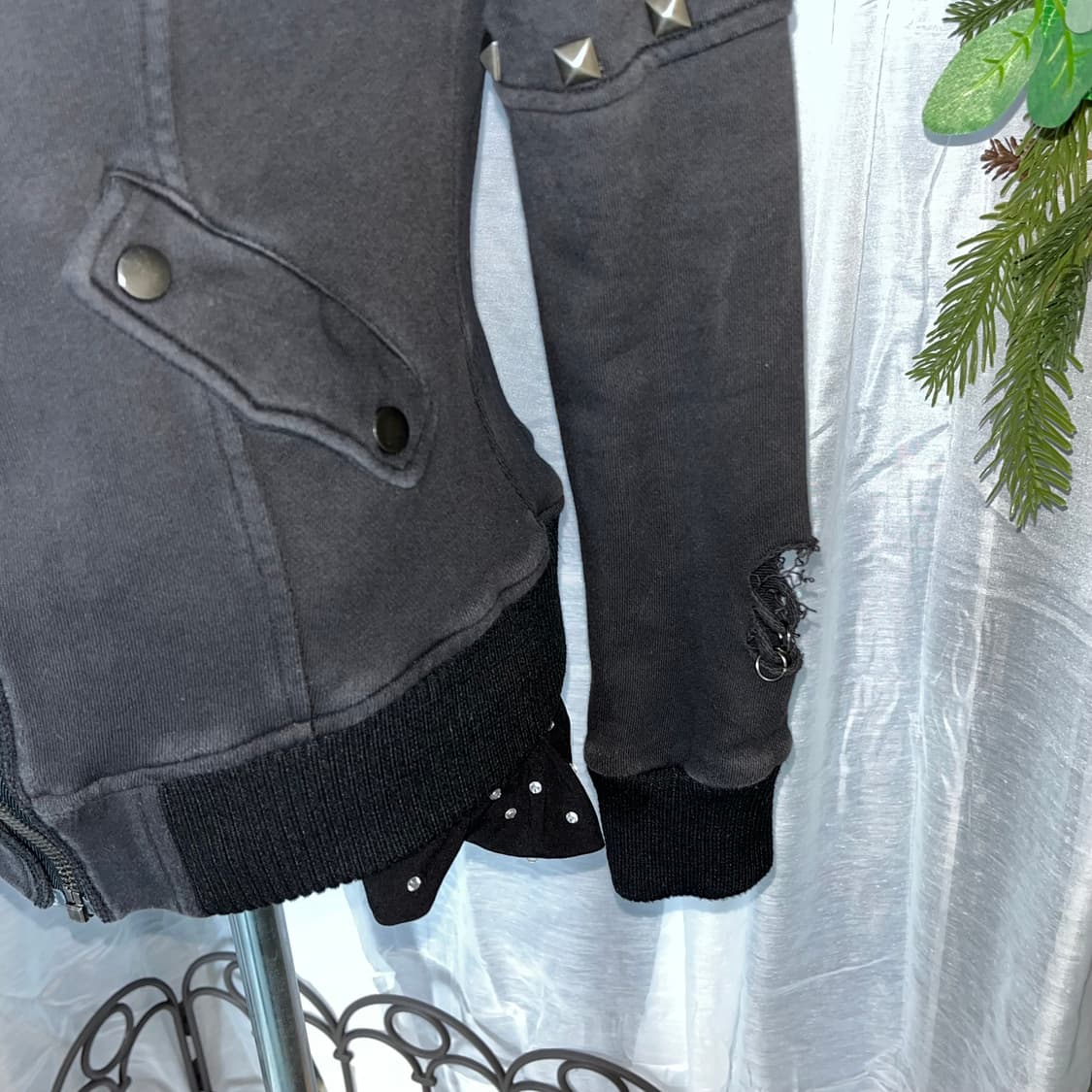 y2k 펑크 해골 후드집업  상품이미지7