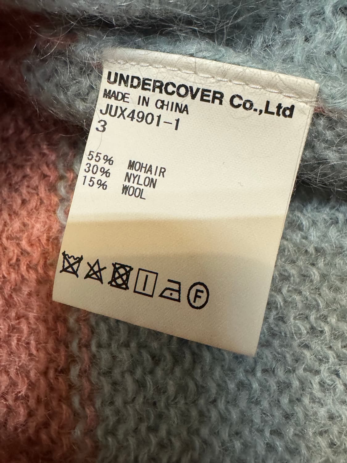 [3][L] 존 언더커버 스트라이프 모헤어 니트  상품이미지7