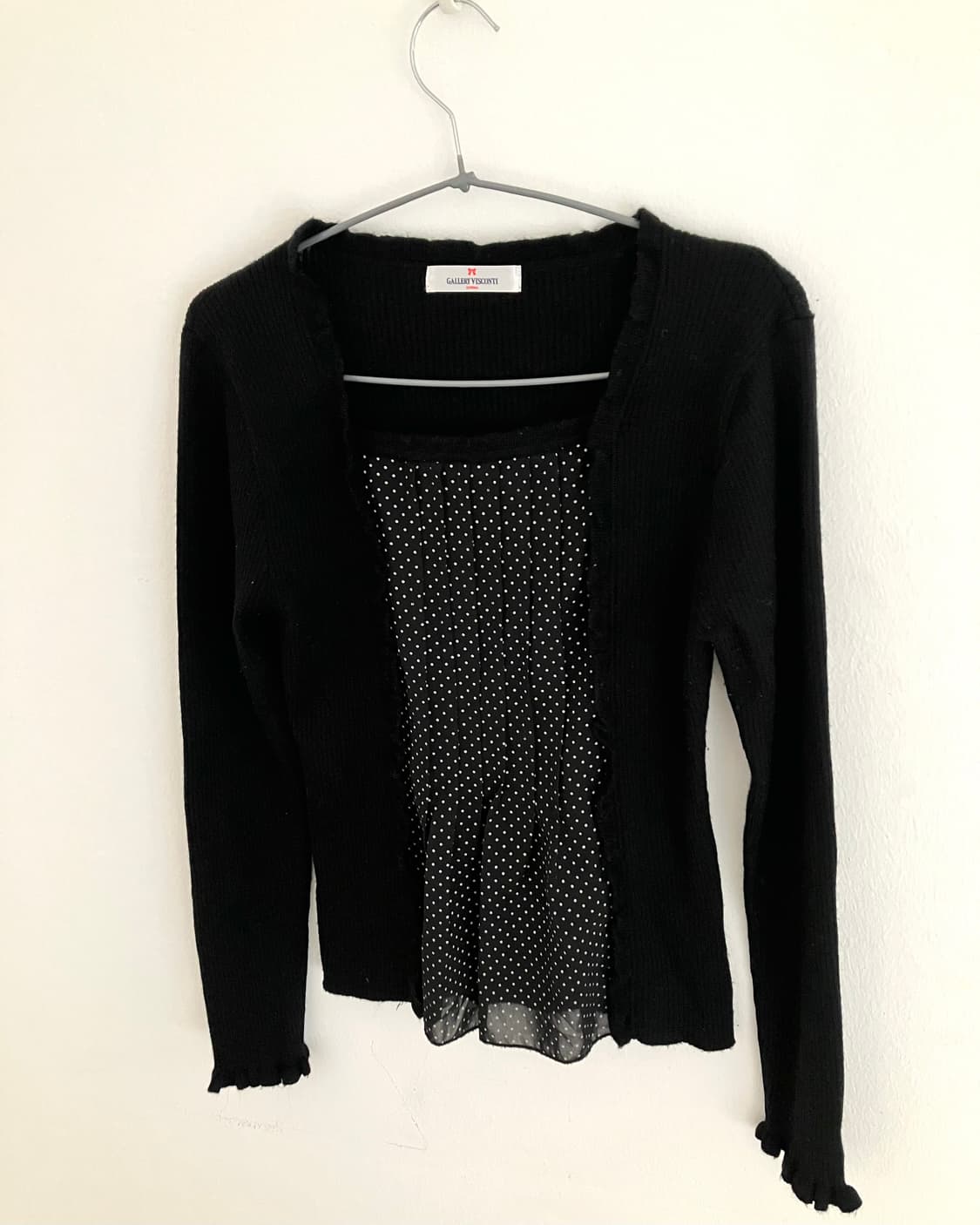 도트 니트 탑 상품이미지2