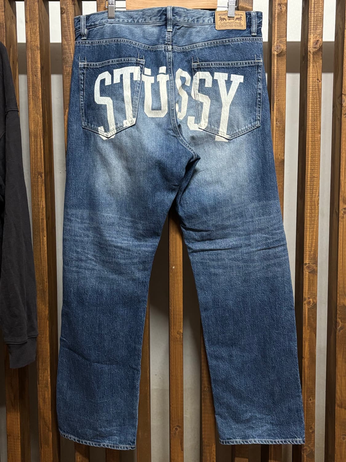 올드 스투시 stussy 스펠아웃 데님 팬츠 상품이미지2