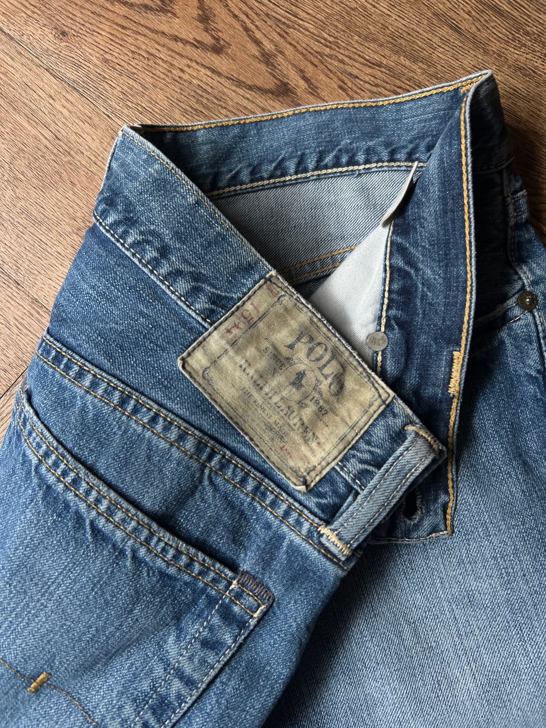 [32]폴로 랄프로렌 867 싱글 디스트로이드 스트레이트 데님 팬츠 상품이미지4