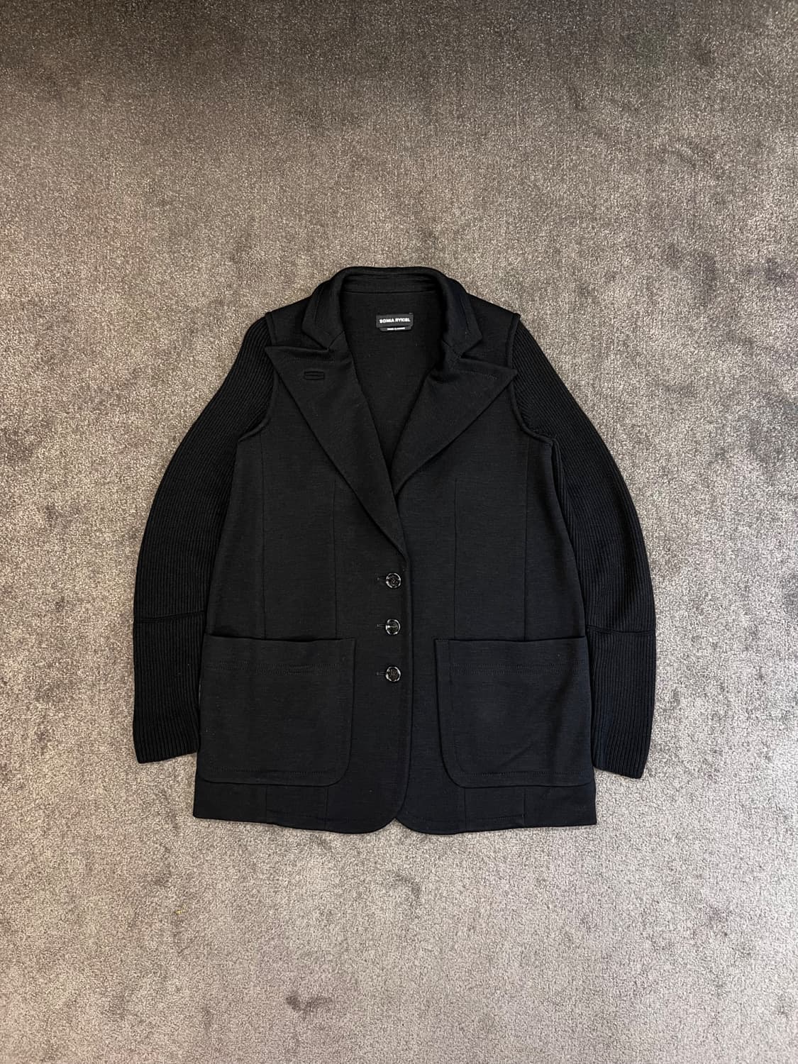 소니아 리키엘 울 니트 믹스 코트 상품이미지1