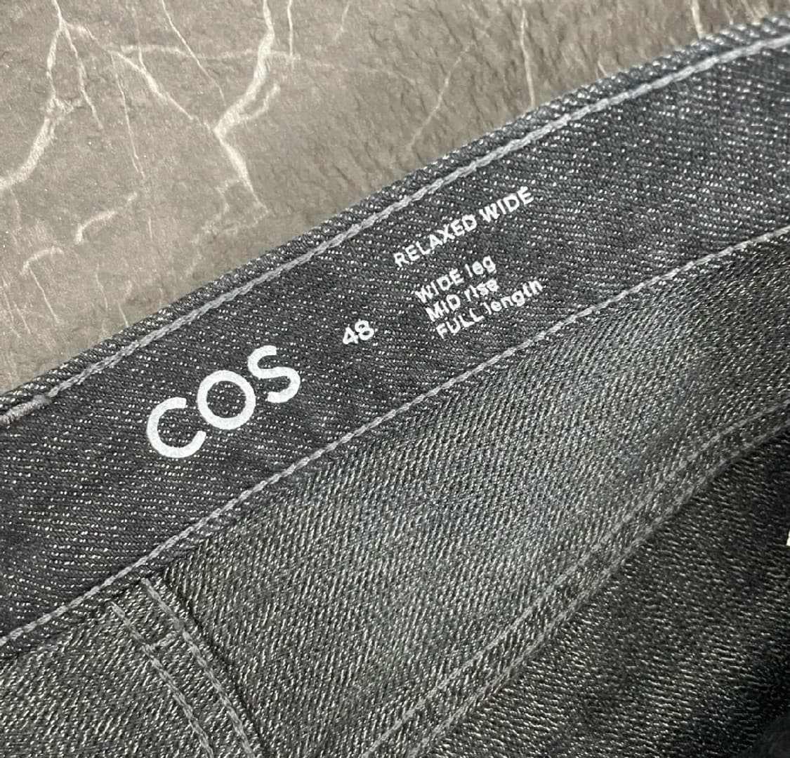 COS 코스 릴렉스드 와이드 레그 핏 데님팬츠 상품이미지6