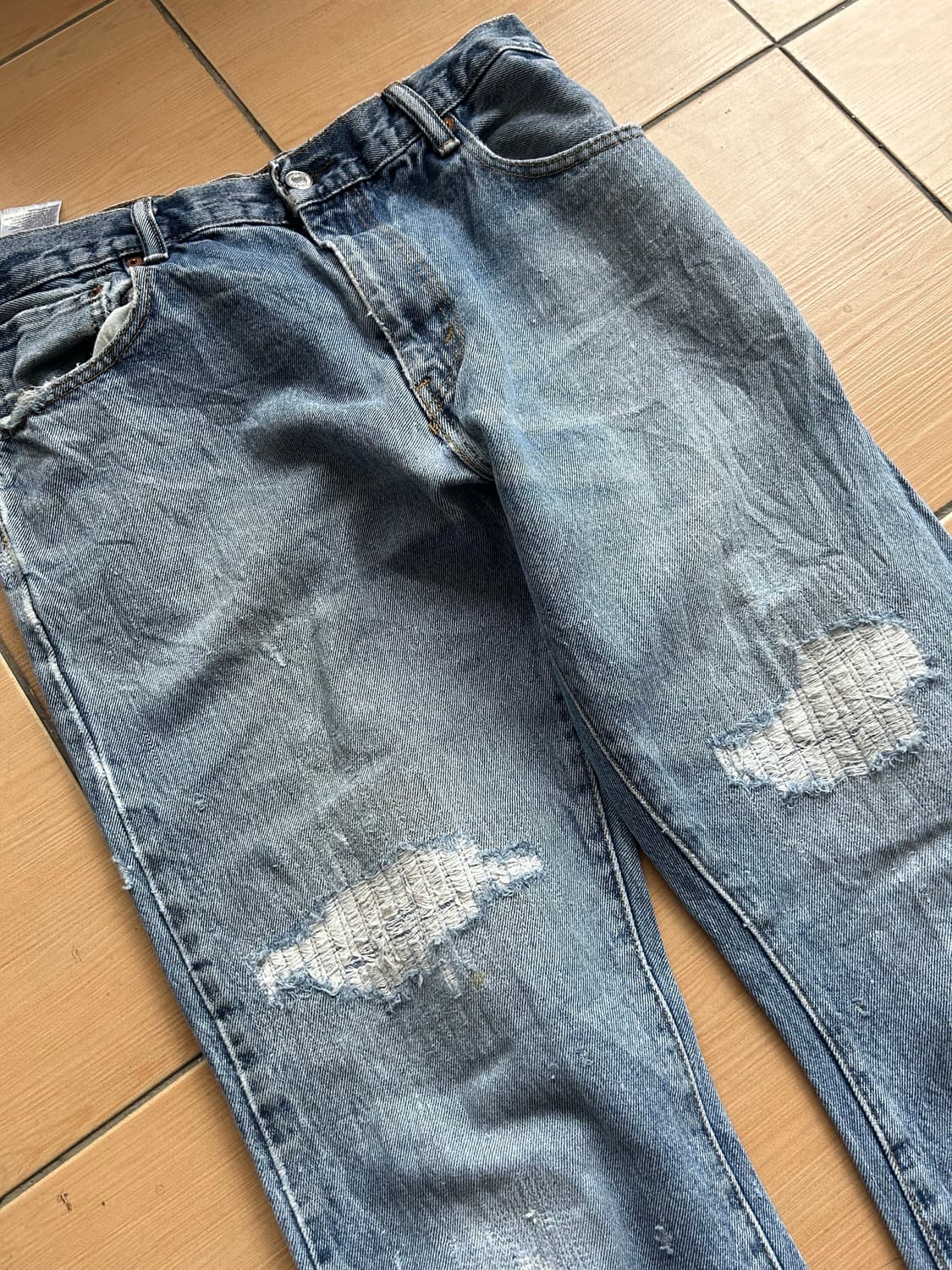 Vintage levi’s 517 repair jean 상품이미지2