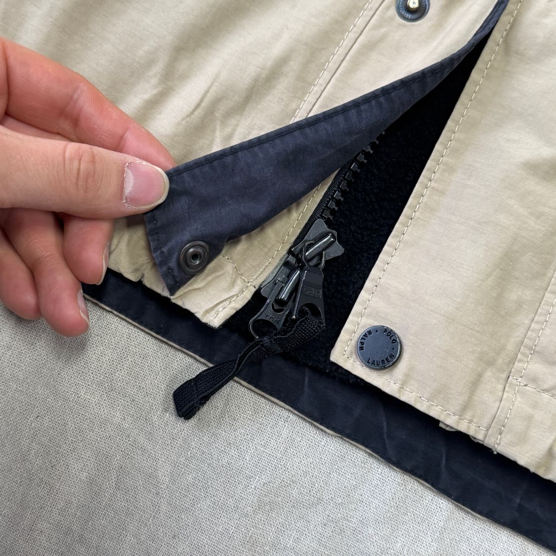 폴로랄프로렌 빈티지 베이지 누빔 자켓 95(100~) 상품이미지4