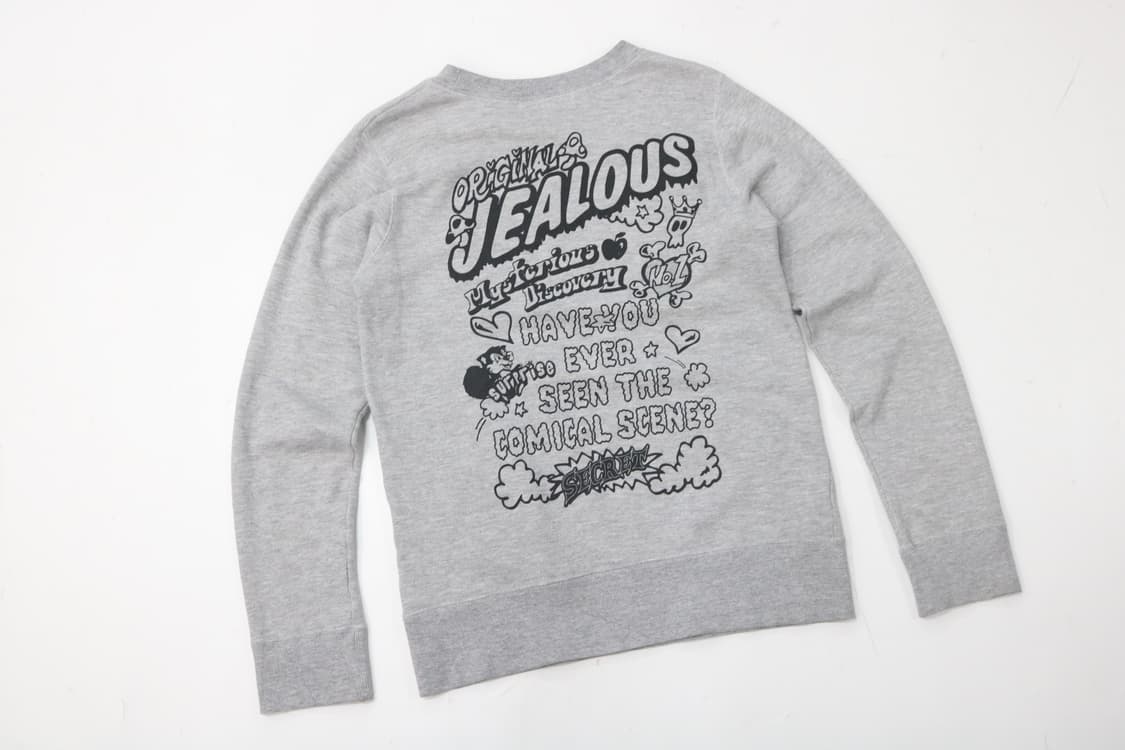 J-honey 제이허니 키치 코믹 그래픽 기모 맨투맨 (M) 상품이미지6