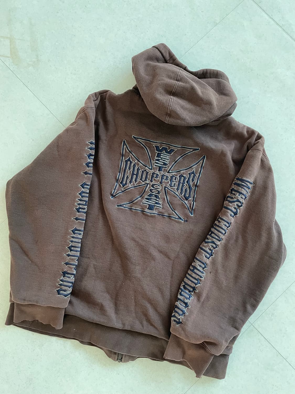 [L] 00's 웨스트 코스트 차퍼스 써멀 후드 브라운 상품이미지2