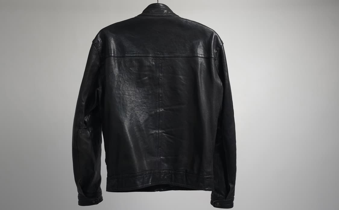 휴고보스 정품 남성 블랙 양가죽 싱글 라이더 가죽 자켓 레더자켓 105  상품이미지7