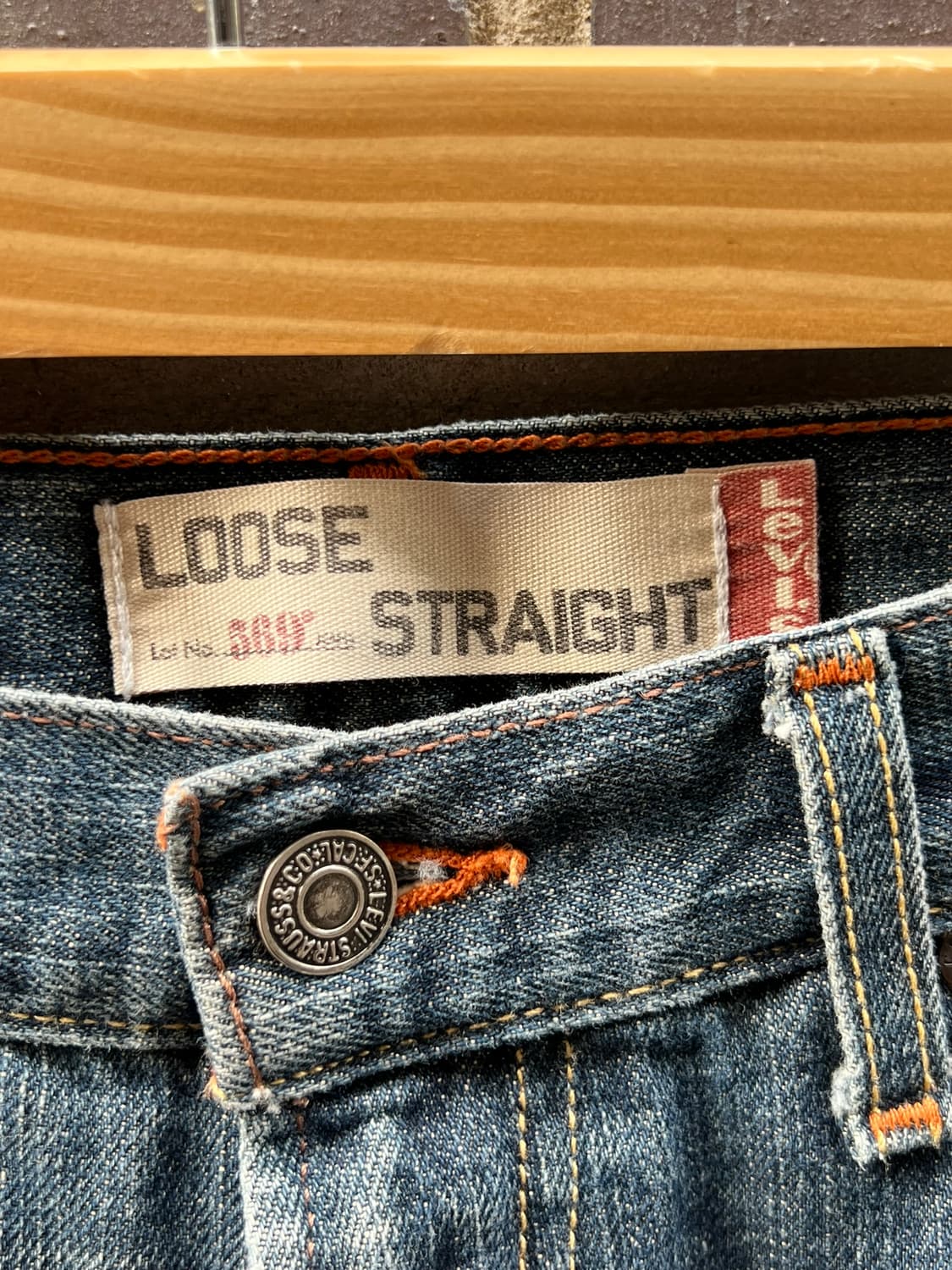 00's [29x32] 리바이스 569 루즈 스트레이트 중청 데님 팬츠 상품이미지6