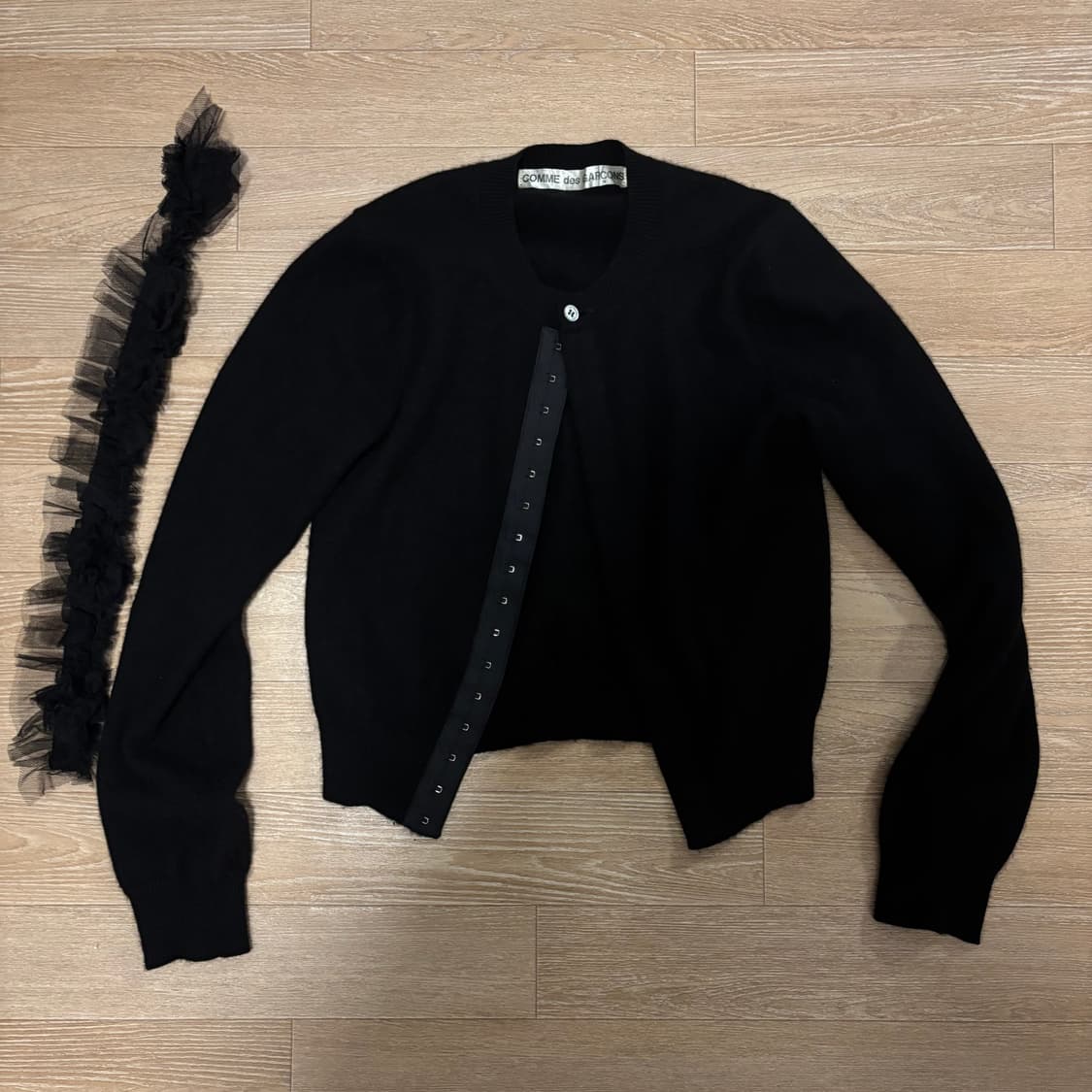Comme des garcons 꼼데가르송 블랙 가디건 상품이미지1