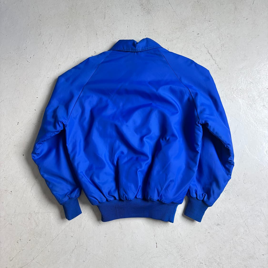 90s USA OG 나일론 사틴 빈티지 하프집업 웜업 L 상품이미지7