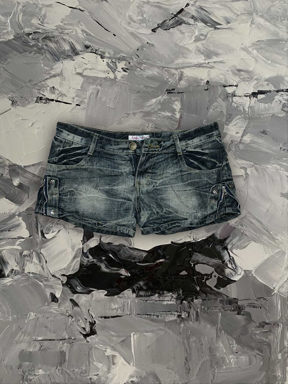 빈티지 데님 숏팬츠 상품이미지1