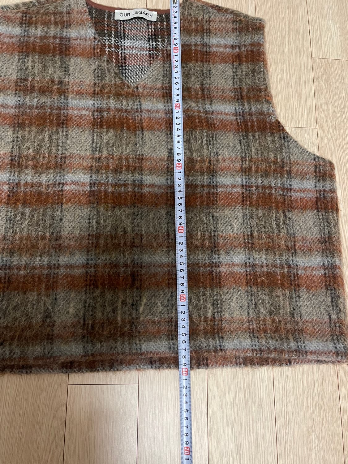 Our legacy 아워레가시 체크 모헤어 베스트 상품이미지6