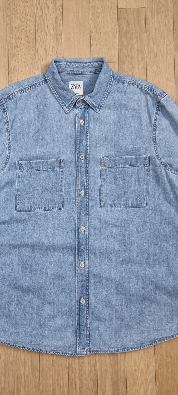 ZARA 자라 투포켓 데님 셔츠 L _ 남성 상품이미지2