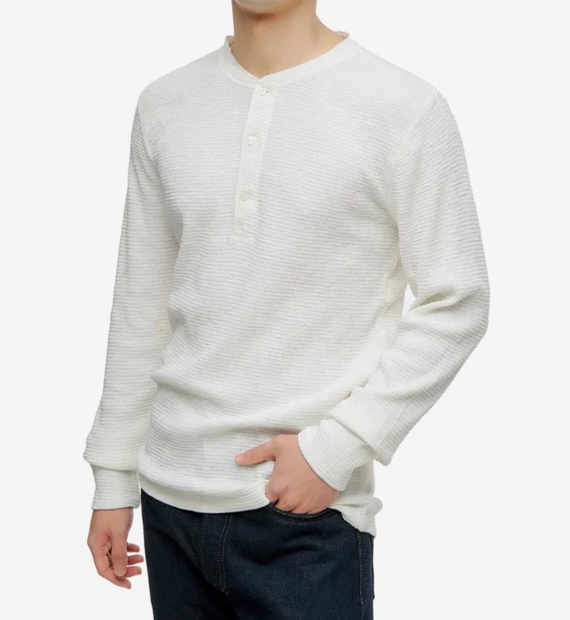 RRL 와플 니트 헨리셔츠 긴팔 더블알엘 상품이미지2
