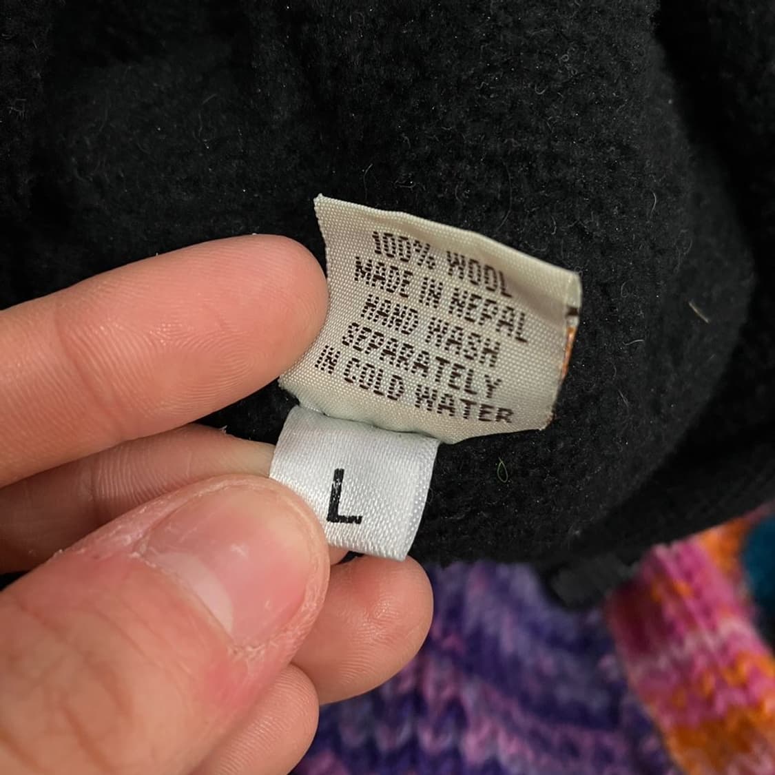 패치워크 헤비 울 후드집업 상품이미지6