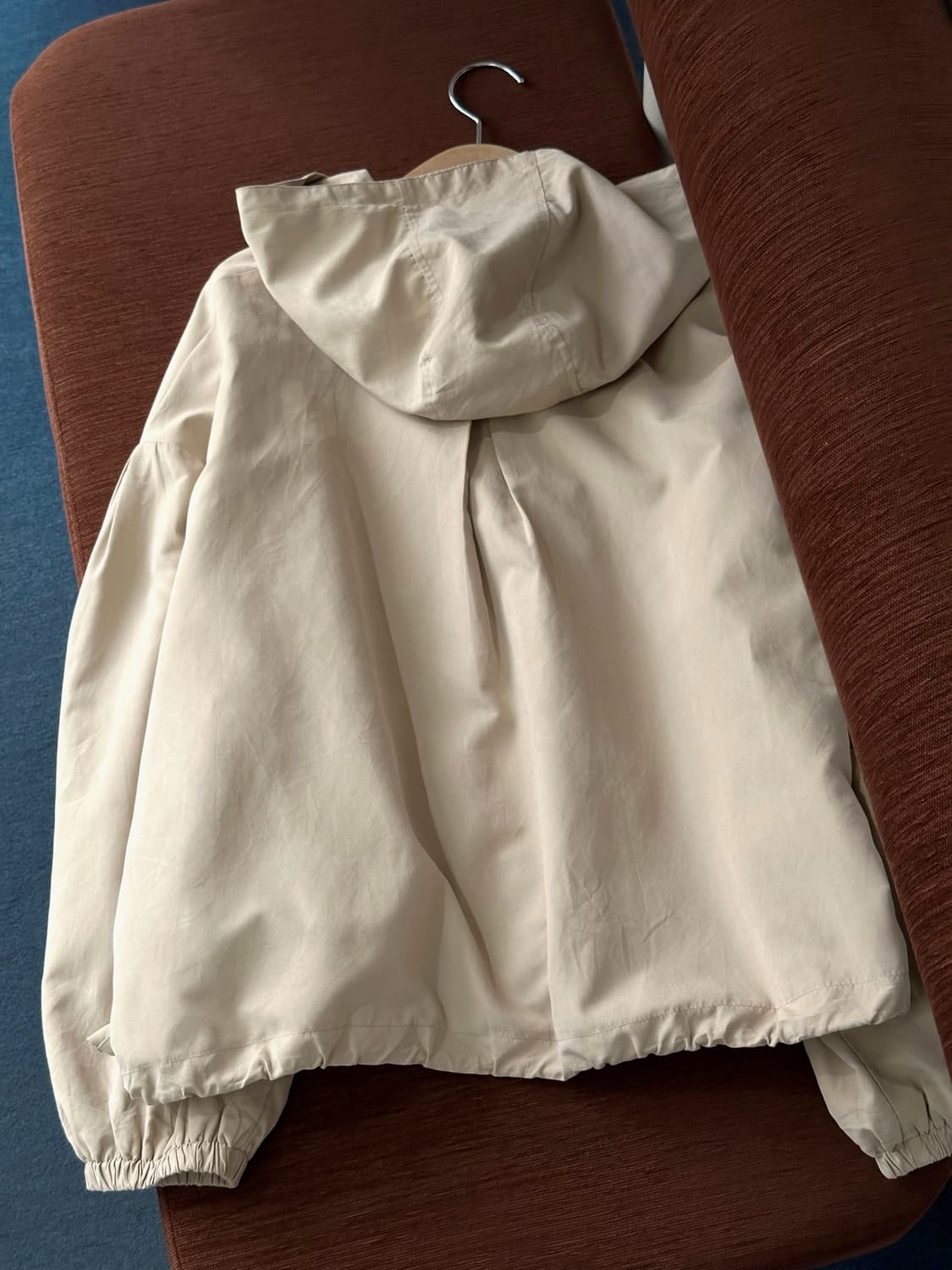 Poly nylon cropped wide parka 상품이미지5
