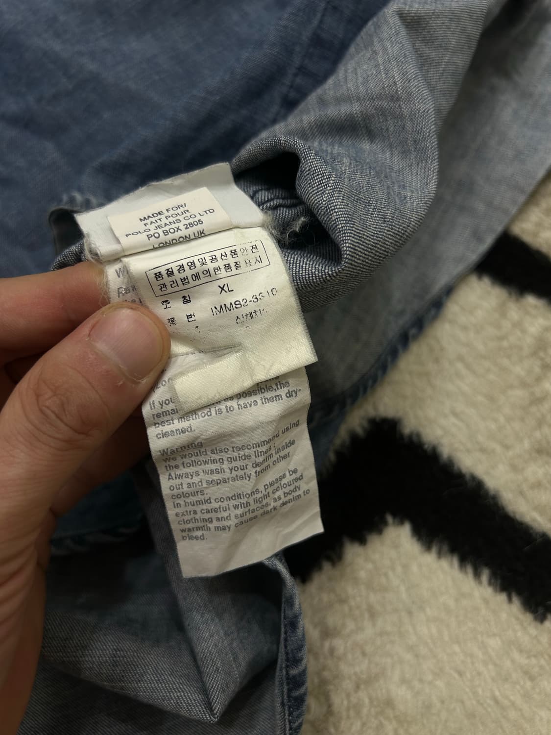[XL]90s Polo Jeans 데님 셔츠 상품이미지6