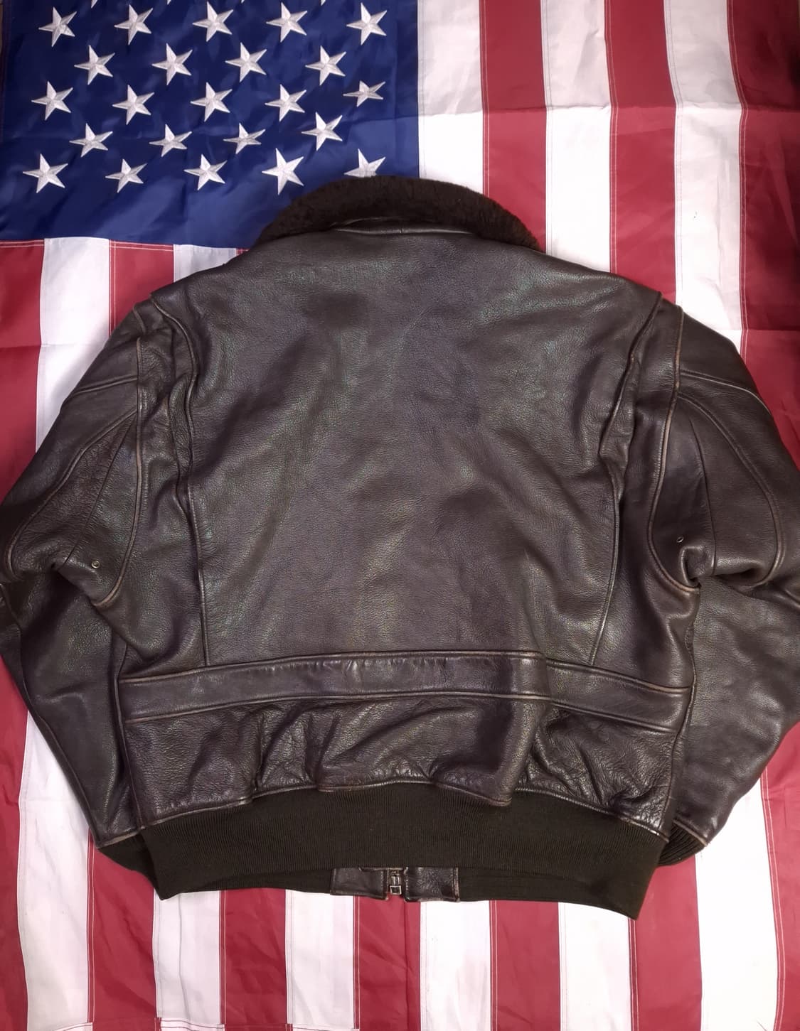 오리지날 아메코 미해군 G-1 리얼레더 항공점퍼 상품이미지8