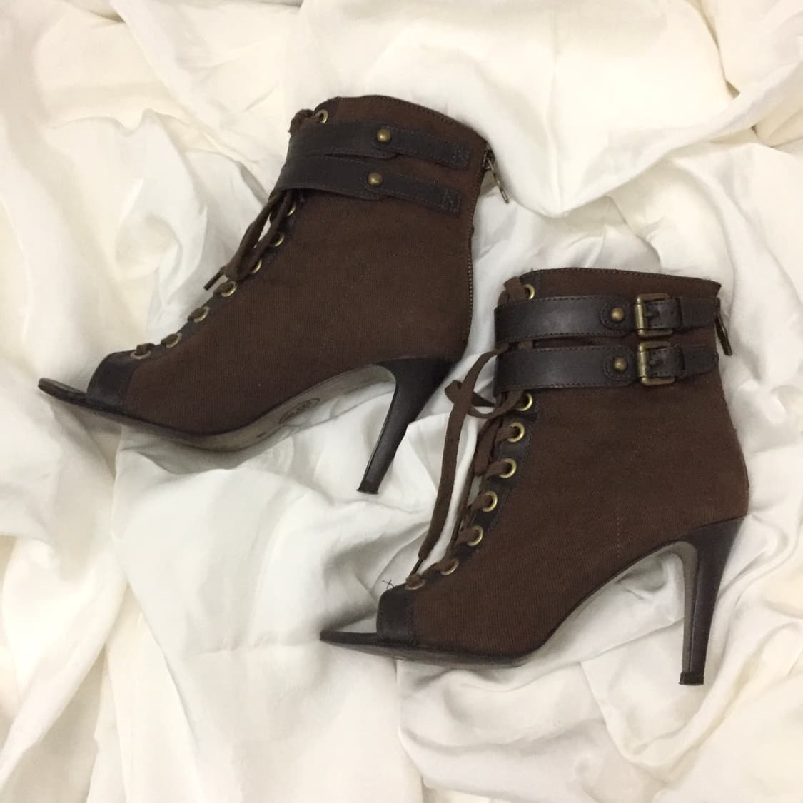 Ash 아쉬 오픈토 레이스업 버클 부츠 상품이미지2