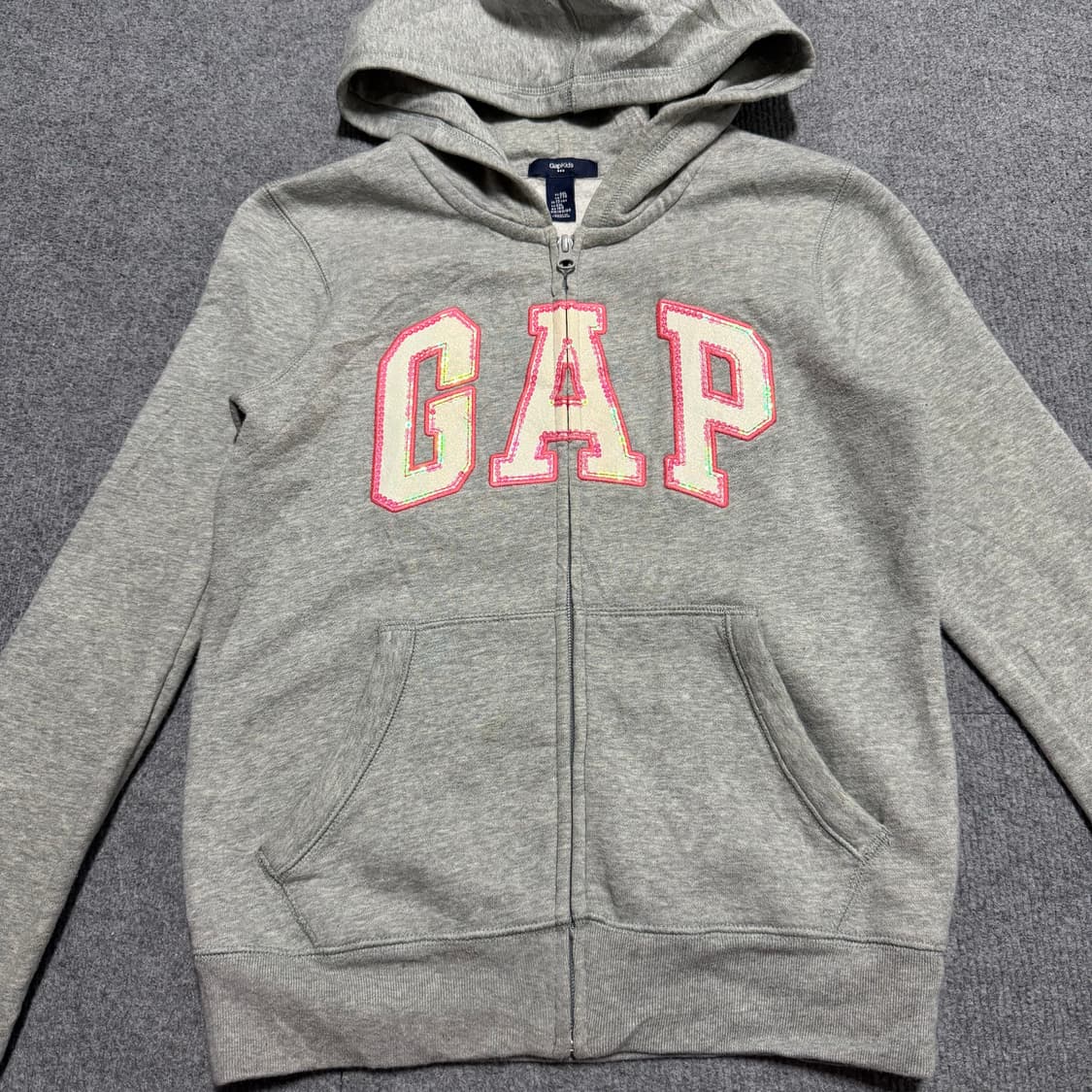 갭 그레이 후드집업 2xl 상품이미지2