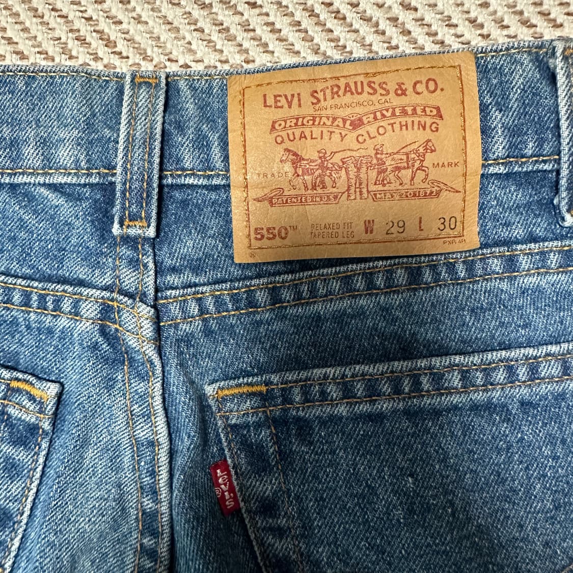 LEVI'S 550 90's usa made tapered denim 상품이미지3