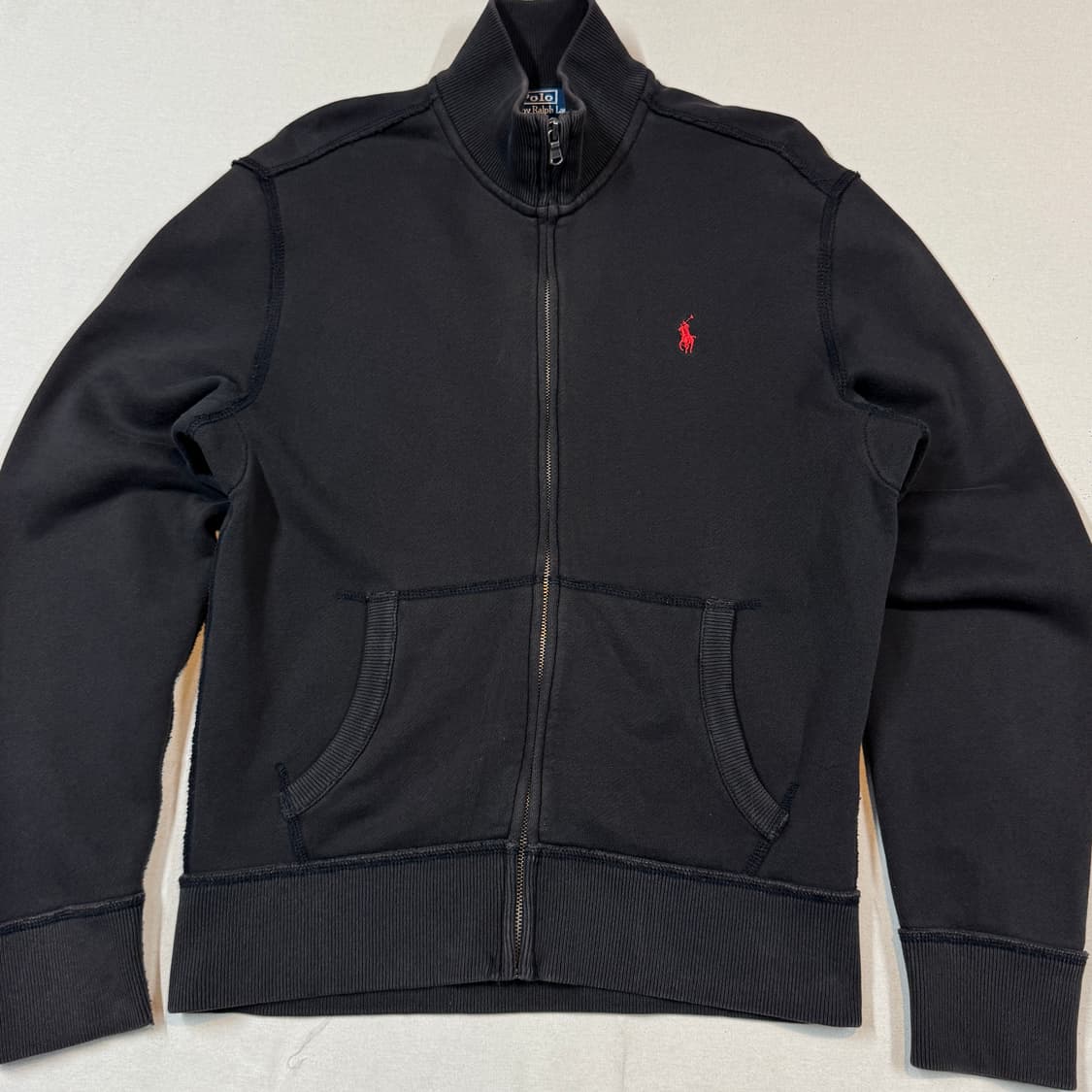 L) 폴로 랄프로렌 블랙 코튼 집업 상품이미지2