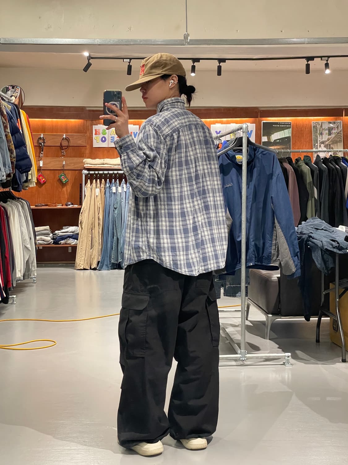 빈티지 체크 셔츠   상품이미지6