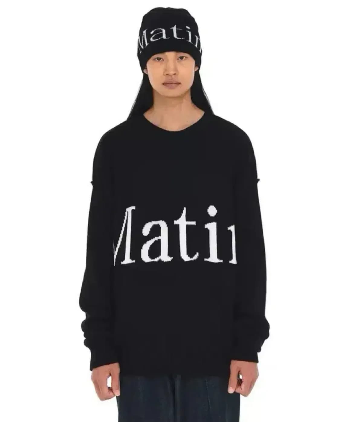 마뗑킴 빅로고 니트 상품이미지1