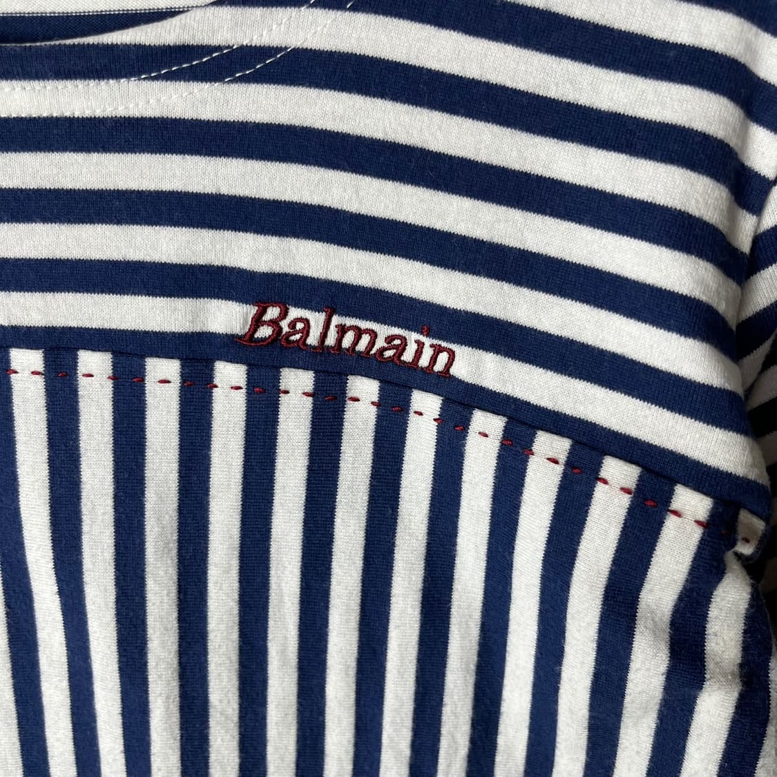 [BALMAIN] 발망 스트라이프 반팔티셔츠 상품이미지4