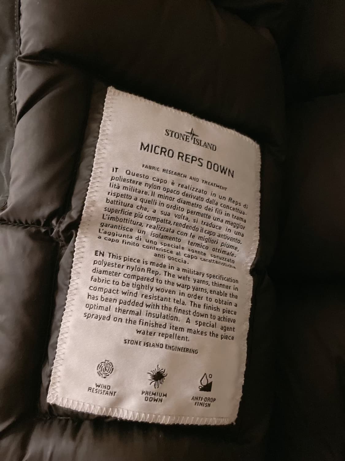 스톤아일랜드 마이크로랩스 다운 L사이즈 상품이미지9