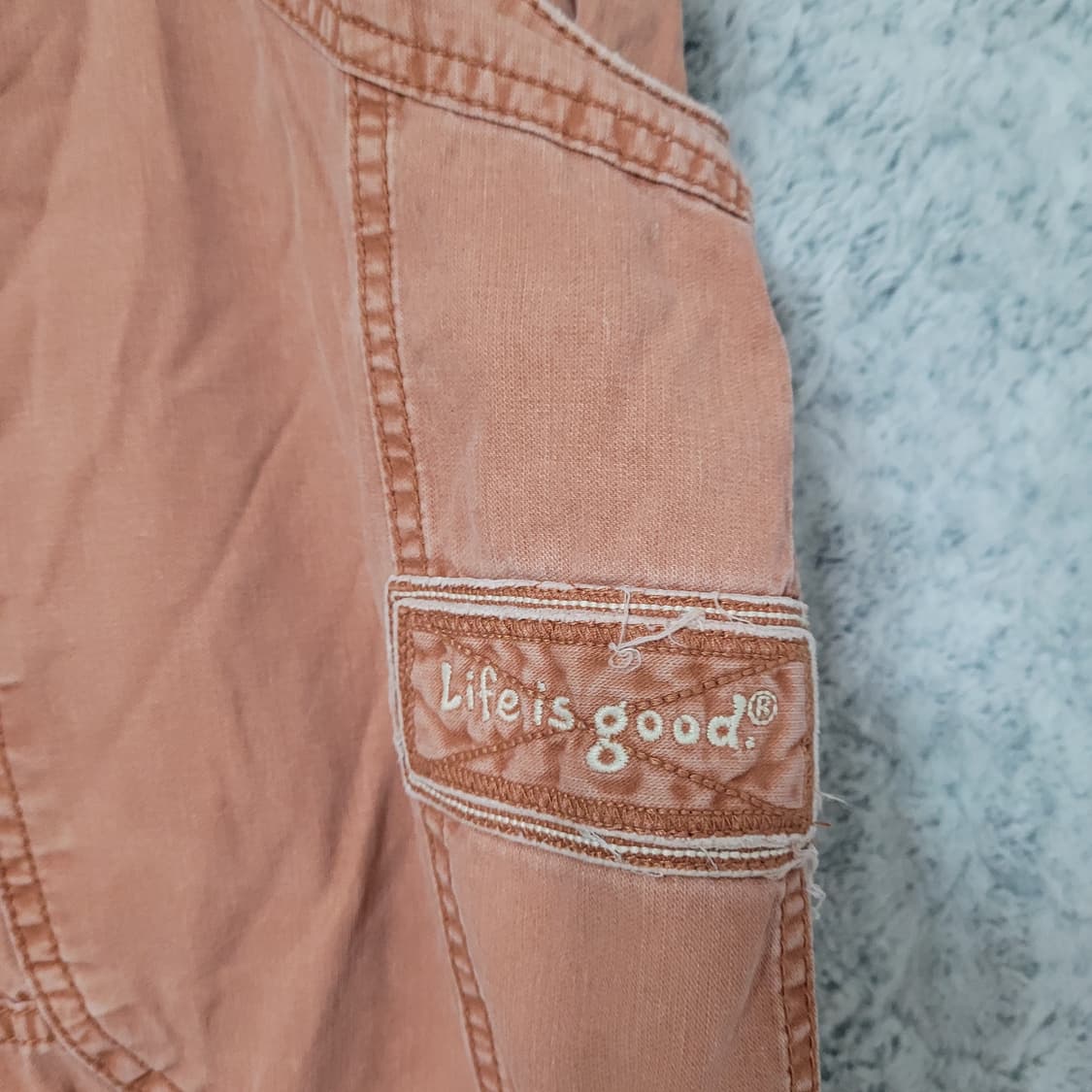 G552 [L] LIFE IS GOOD 올드스쿨 카고 반바지 팬츠 상품이미지2