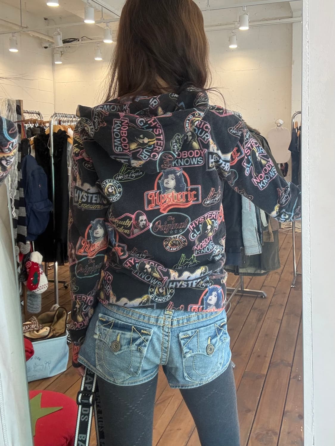 히스테릭글래머 패턴 후드집업 상품이미지6