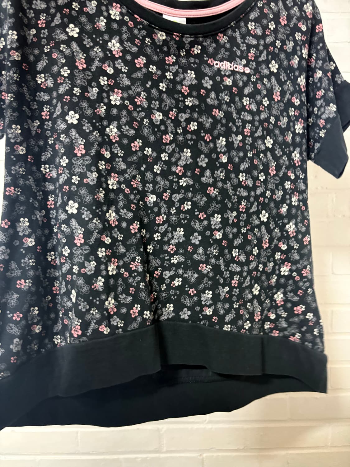 jpn vintage adidas neo flower t-shirt 상품이미지5