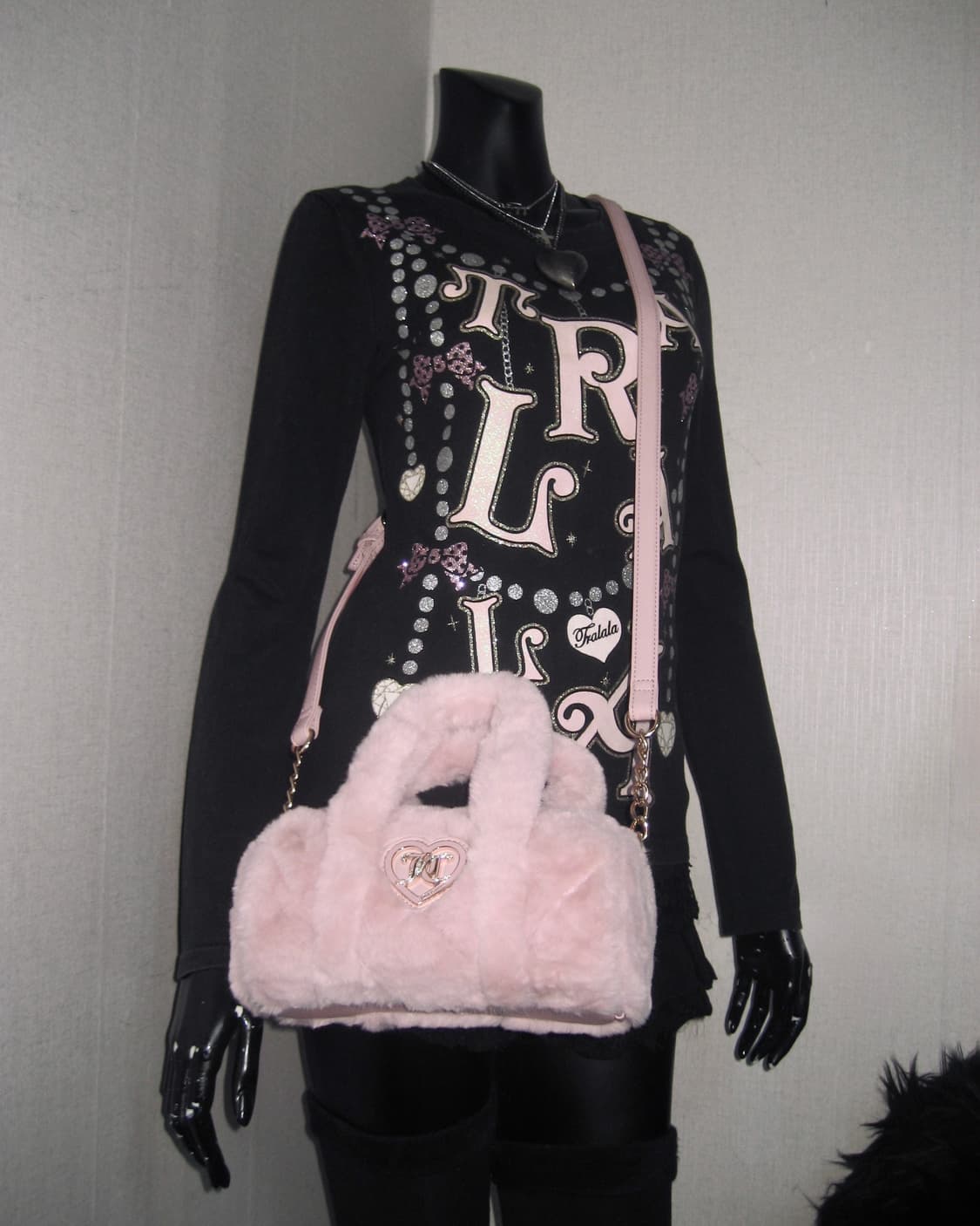 트랄라라 TRALALA 글리터 프린팅 롱슬리브 탑 히메갸루 상품이미지6