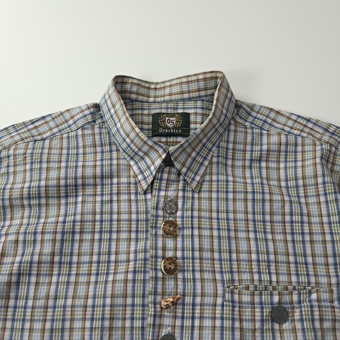 CK360 2XL 오에스 90s 독일 트라흐텐 알펜 반팔 셔츠 남방 상품이미지2