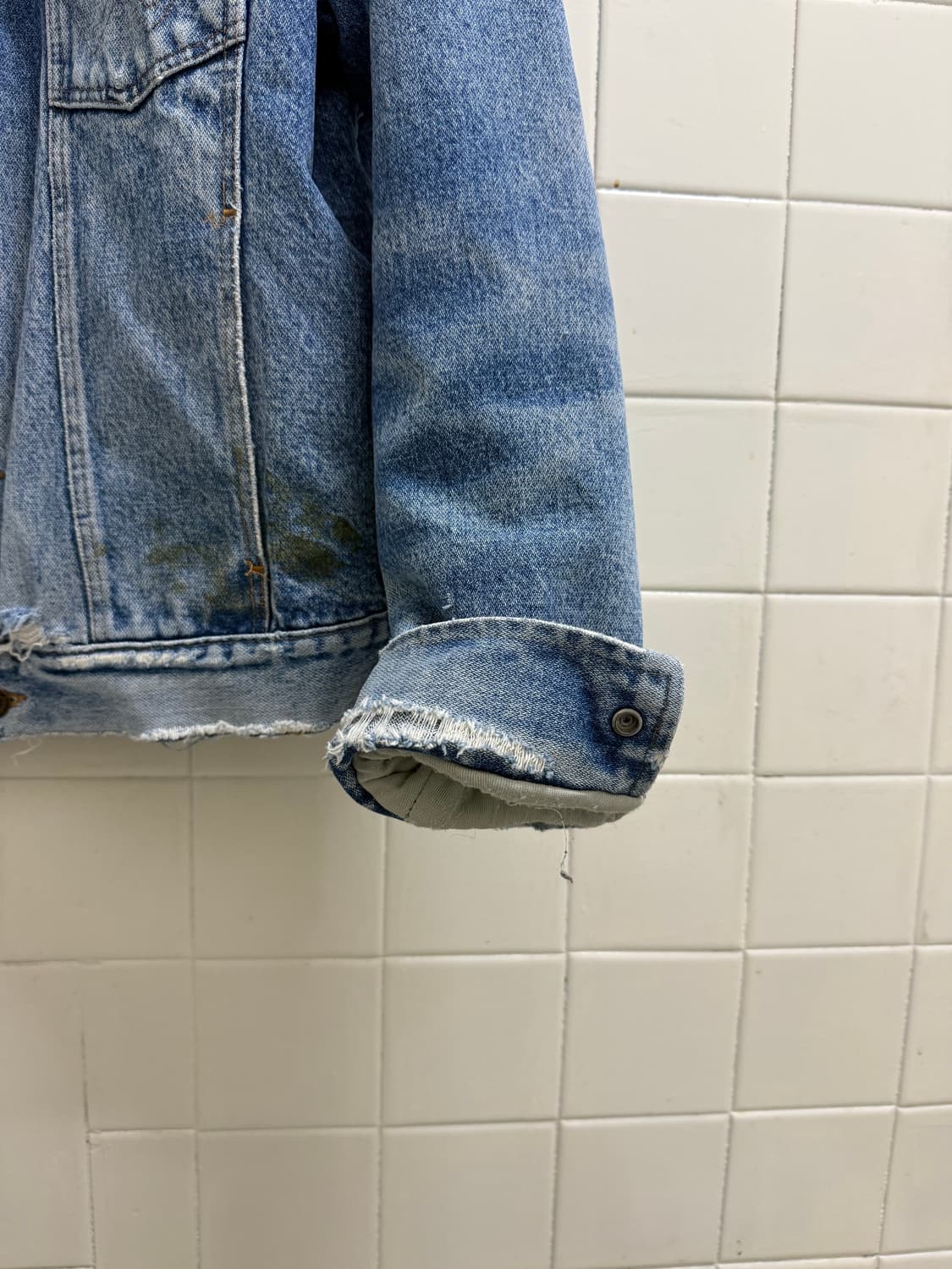 80s 빈티지 랭글러 블랭킷 라이너 데님자켓 상품이미지8