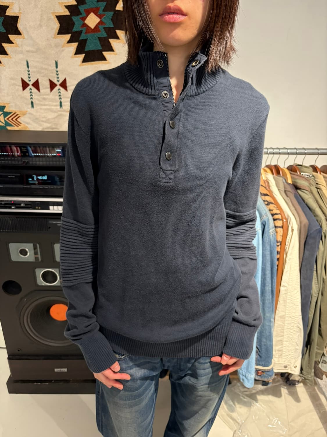 Armani Exchange 헨리넥 스웨터 상품이미지1