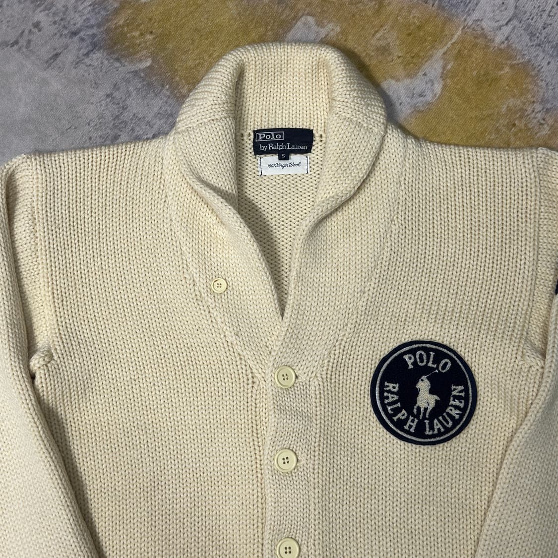 폴로랄프로렌 울 니트 가디건 아이보리 상품이미지2