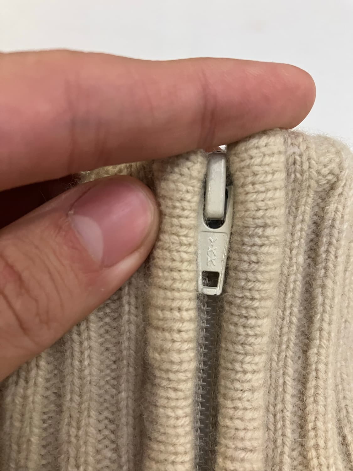 00s 아디다스 캐나다 코위찬 니트집업 아이보리 상품이미지2