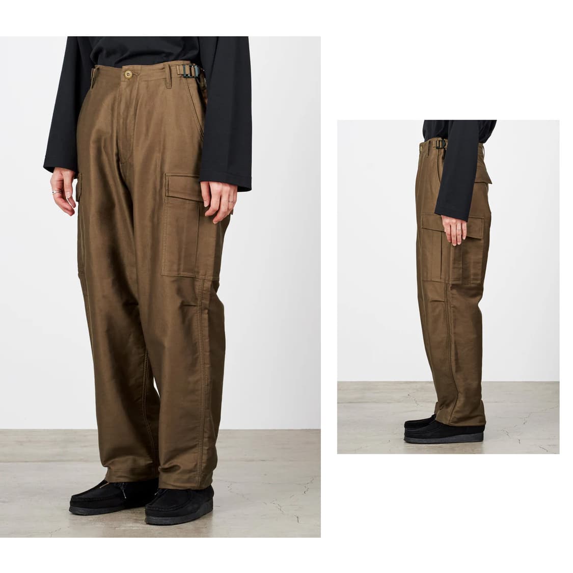 마카 오가닉 코튼 몰스킨 카고 팬츠 2(31-32)사이즈 marka 상품이미지2